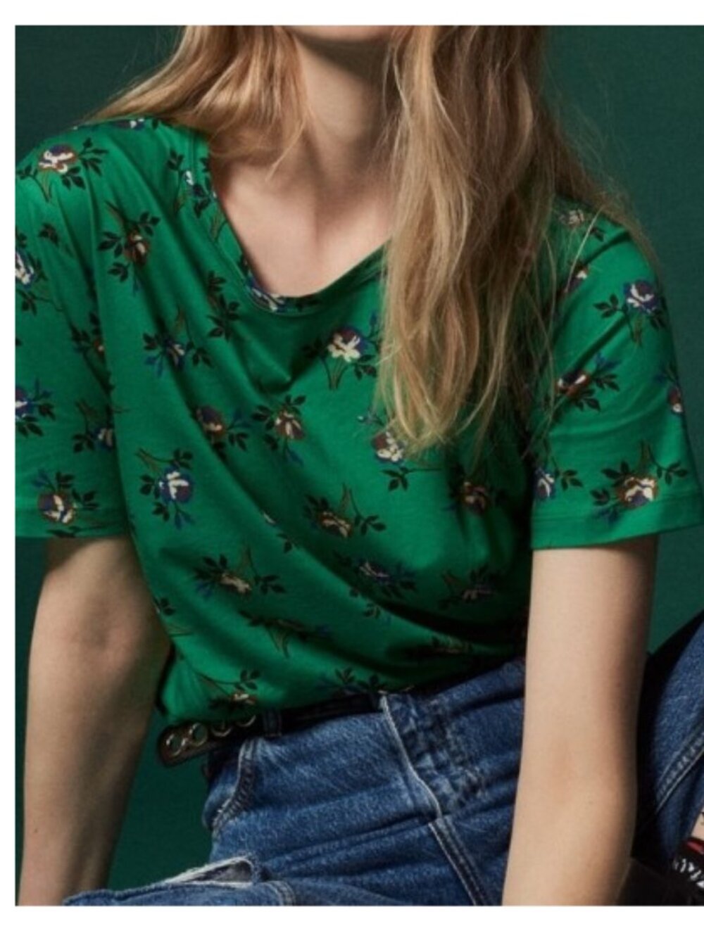 Sandro Short Sleeve Printed T Shirt